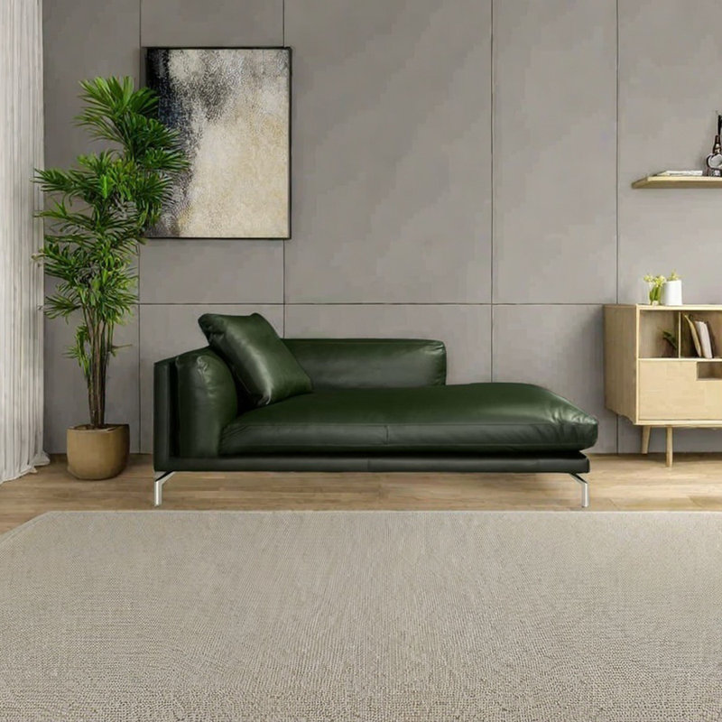 Fauteuil inclinable léger en similicuir éponge de luxe, Orienté à gauche (vu de face), Vert