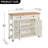 Rolling Kitchen Cart Island with 2 Drawers-691320099