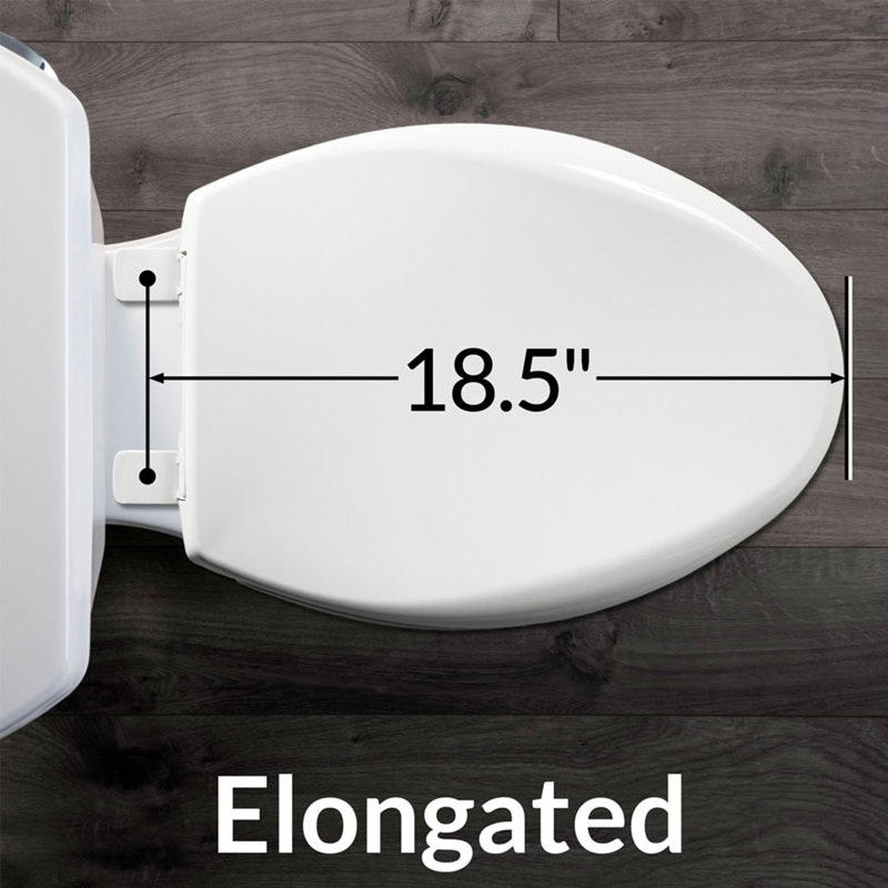 NextStep2 Elongated Slow Close Toilet Seat with Built-In Potty Training Seat
