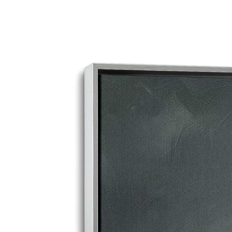 Sombre Skydance, ensemble de 2 impressions sur toile dans un cadre, Cadre flottant en chrome poli