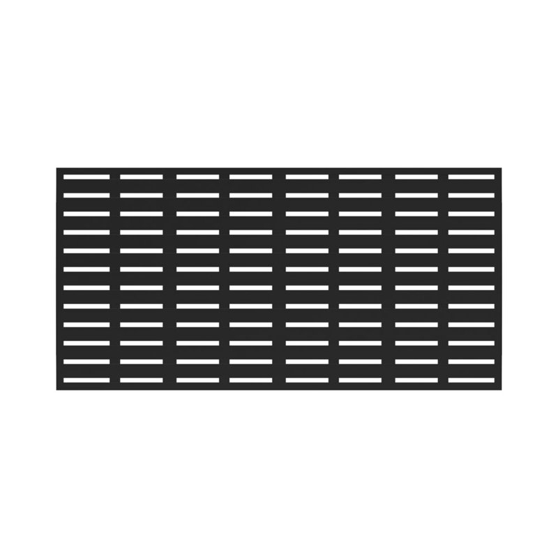 3'x6' Black Polypropylene Decorative Screen Panel