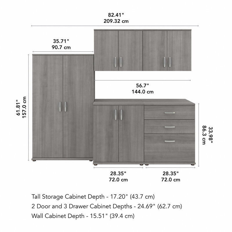 Garage Storage Storage System, Platinum Gray