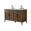 Meuble-lavabo double 54 po avec dessus Sebastiano-111376222