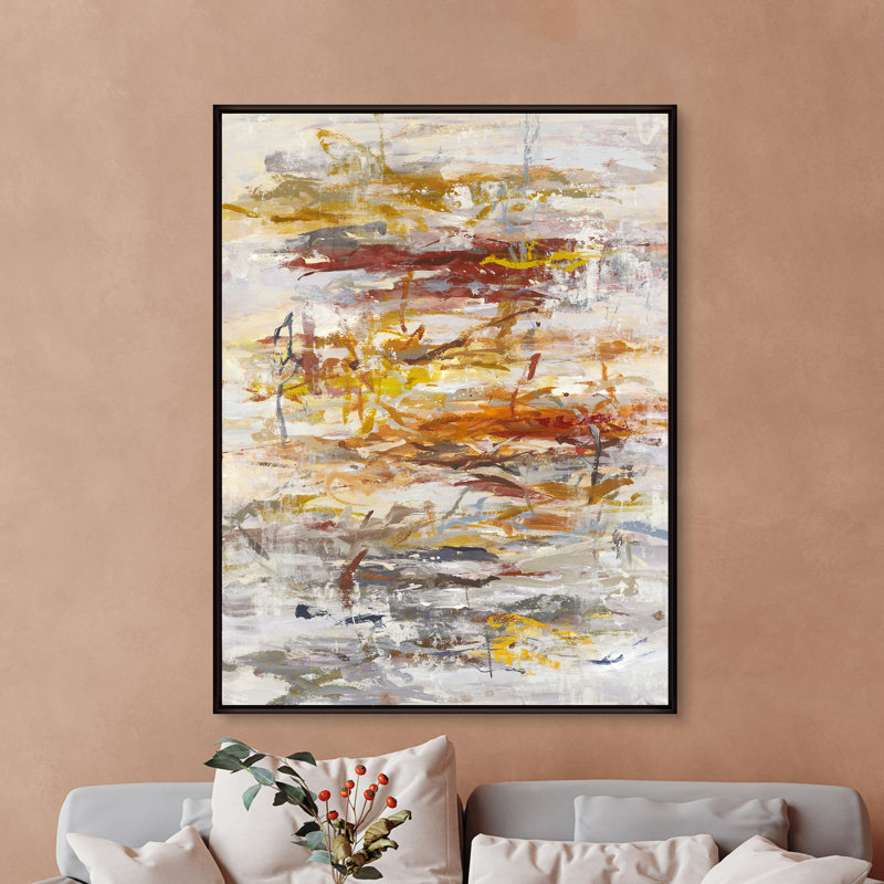 Deep Print by Jean Kenna, 49.5" H x 37.5" W x 1.5" D, Glass Coat