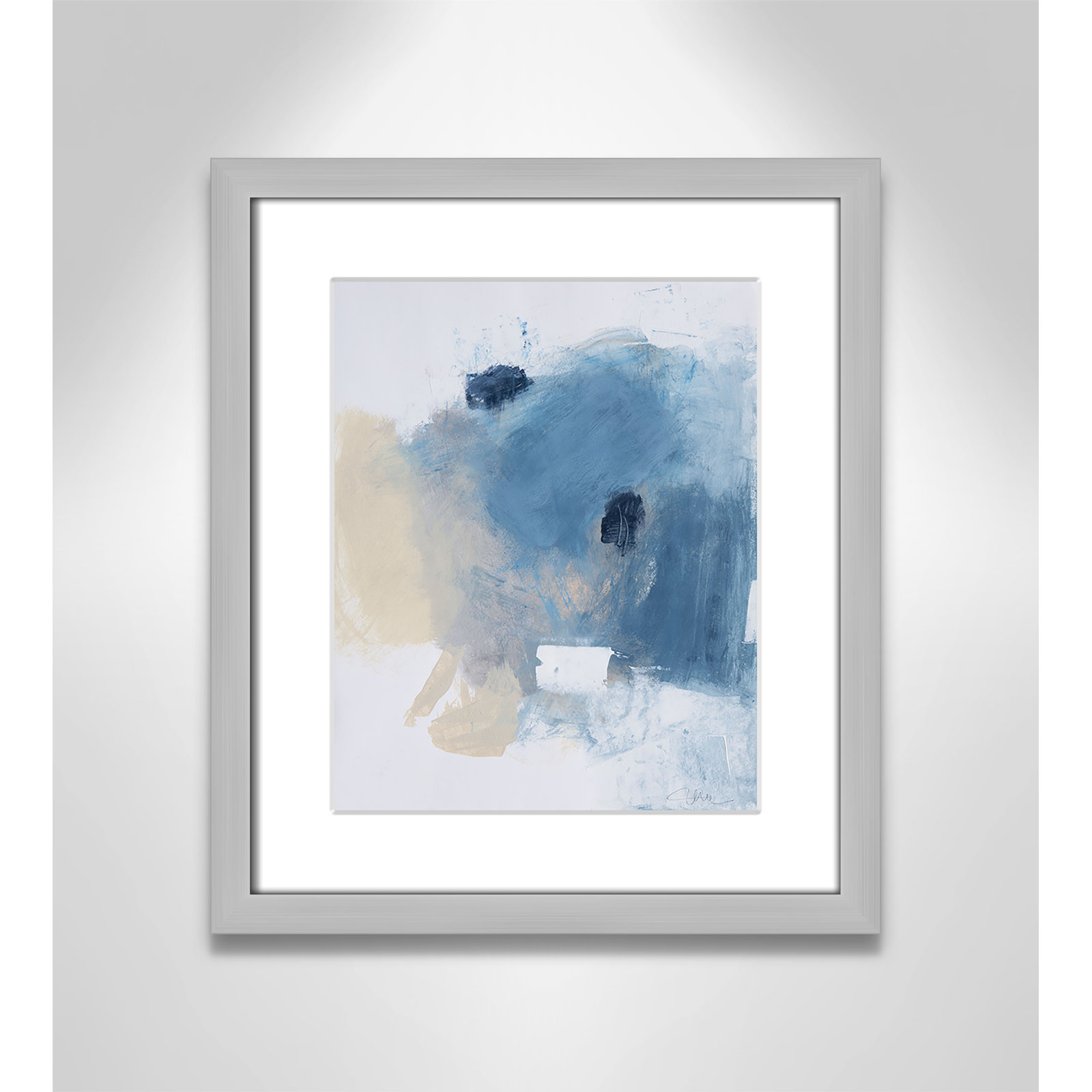 Coastal Carnival Collection "Coastal Carnival I" Print, Silver Single Picture Framed Paper, White, 15" H x 13" W x 1.25" D