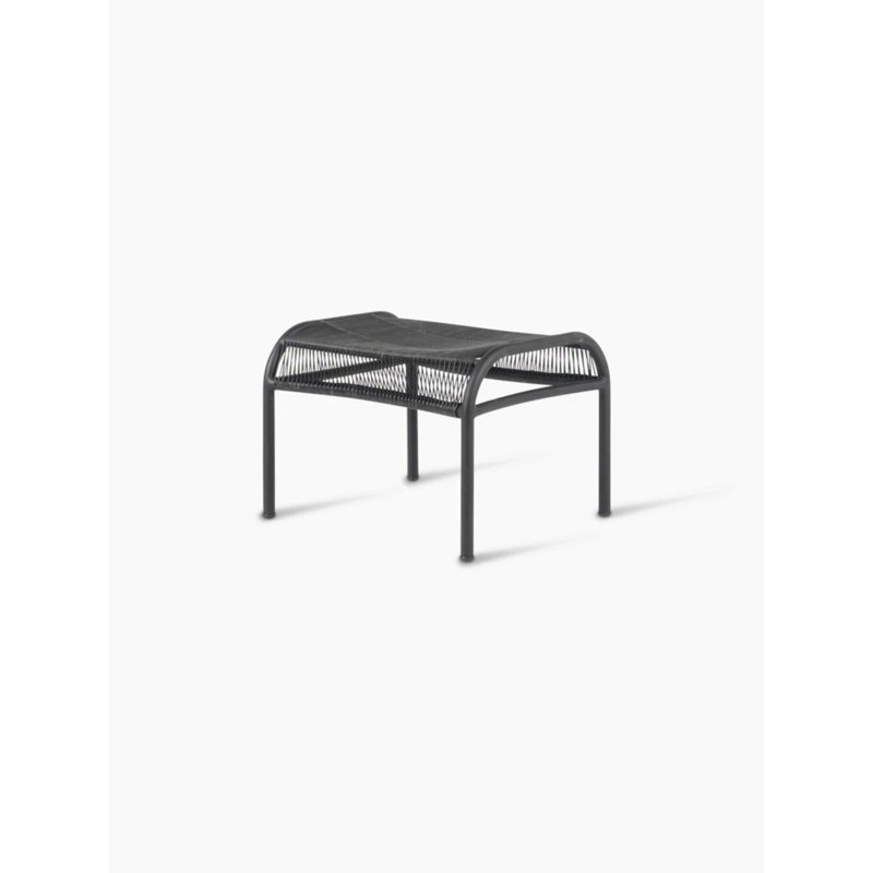 Loop Outdoor Ottoman, Black