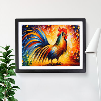 Rooster Vol.2 Abstract 1 Piece Single Picture Frame Wall Art
