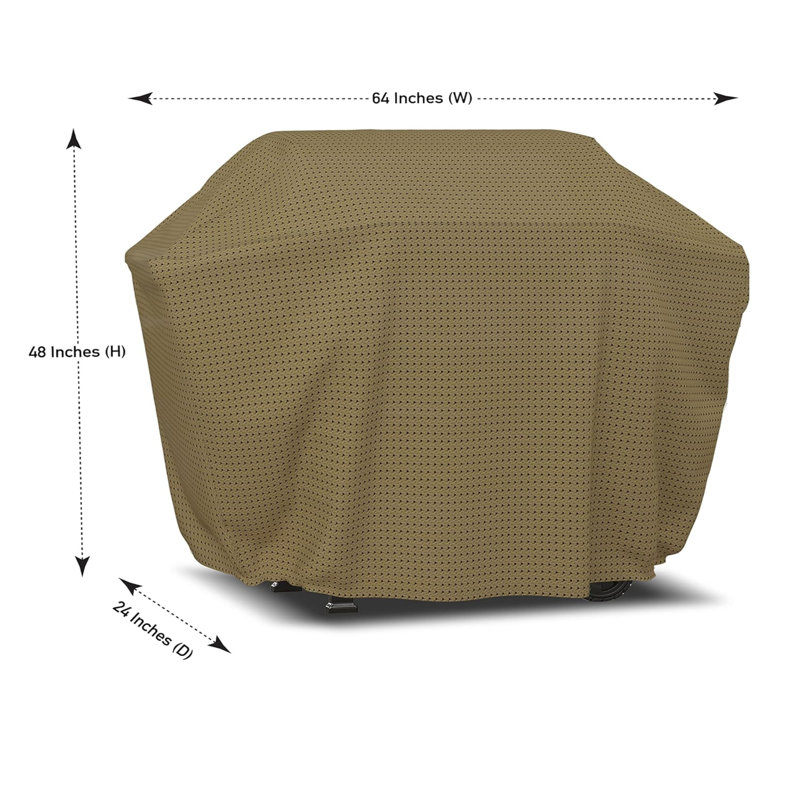 Housse pour barbecue à gaz, H 48 po x l 64 po x P 24 po, Beige