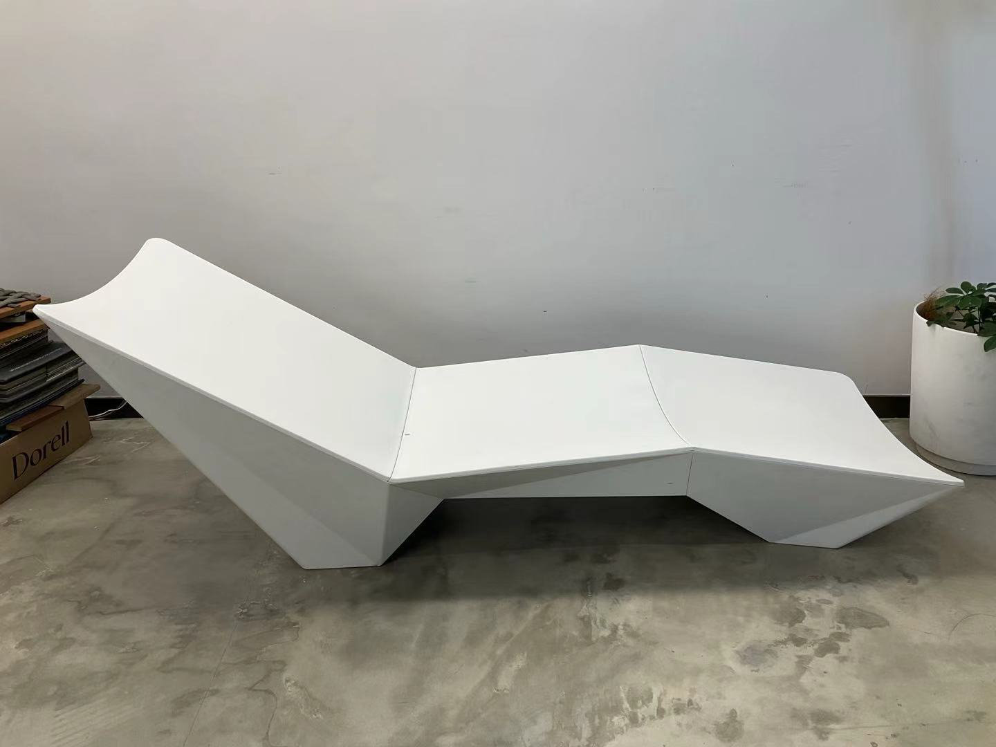 In-Pool UV Resistant and Waterproof Chaise Lounge, 1, White