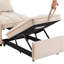 Lit simple avec rangement, taupe, taupe de conception moderne coulissante réglable, assise et sommeil confortables
