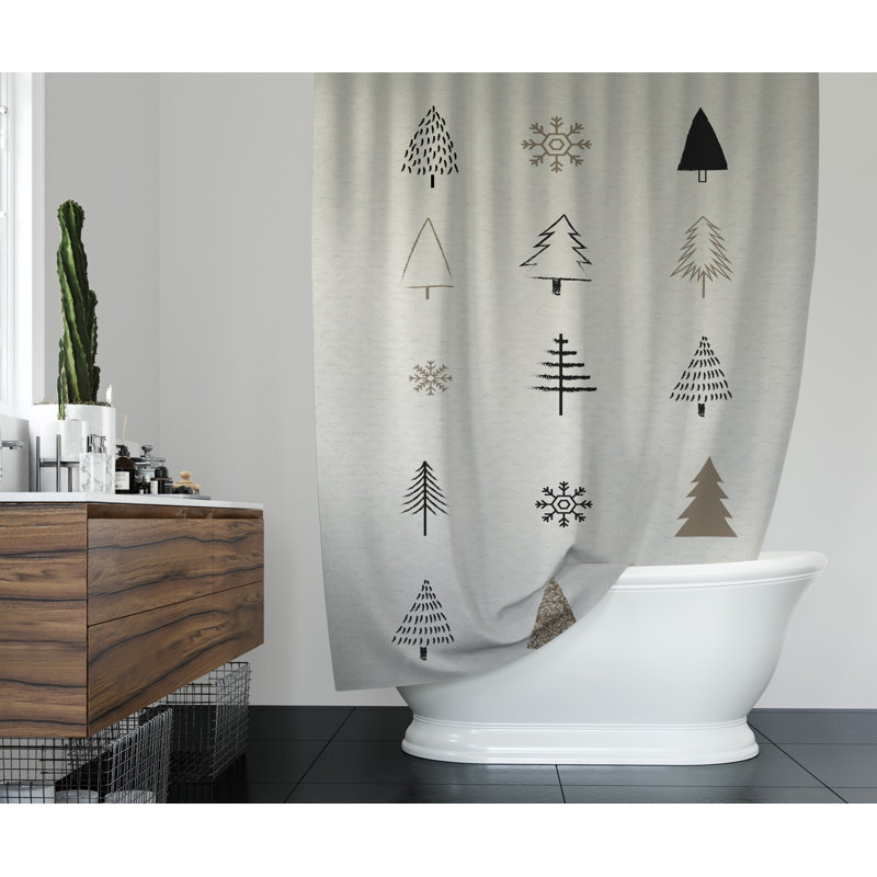 Boehmer Shower Curtain, 70" H x 71" W