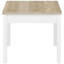 3 tables de bout assorties en pin vieilli et blanc, aspect bois d'ingénierie avec base