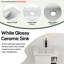 Ensemble de meuble-lavabo simple 24 po avec plateau en céramique Wystan-723046974-723046975
