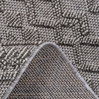 Loom & 6x9 White Area Rug - For Nursery, Home Office. Stain-, Non-shedding. Pet-, Approved. Easy Maintenance, Polypropylene, Latex- Backing Bedroom, Dorm Room. Safe Pets. Medium Pile, Cotton Backed