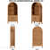 70.47*30.9 inch Ghian Arched Display Storage Bookcase with Open Shelves and Cabinet