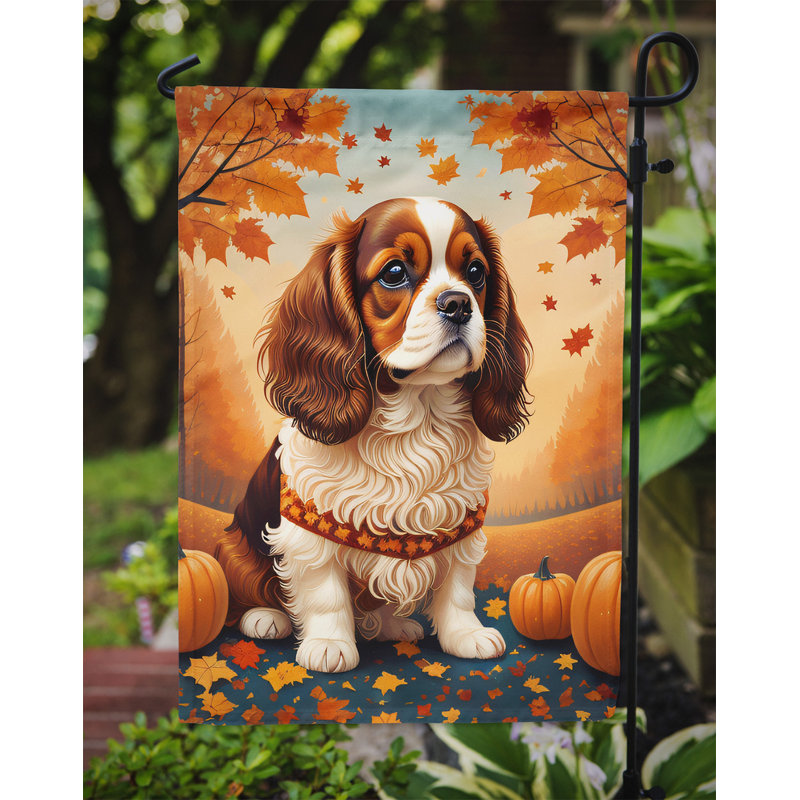 Drapeau d'automne Cavalier Spaniel