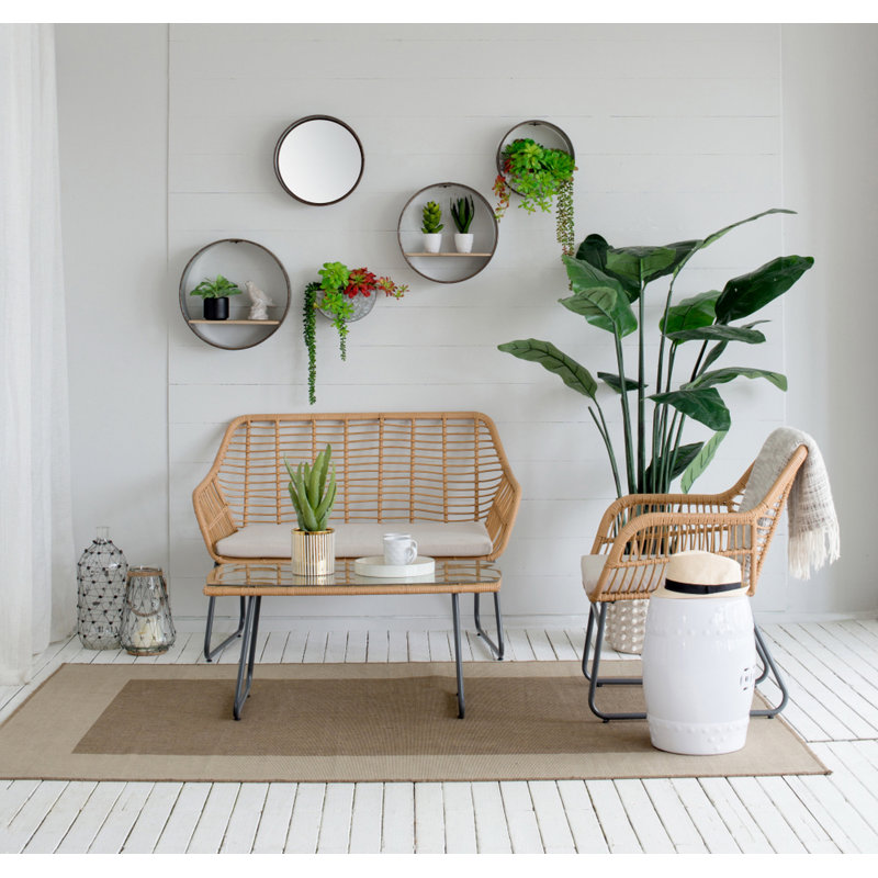 Tabouret tonneau en céramique D13x18, Blanc