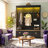 Hall Tree with Storage Bench and App-Controlled LED Light, Entryway Organizer with 9 Hooks, Shoe Cabinets and Shelves, Roman Column Farmhouse Hall Tree-318286729