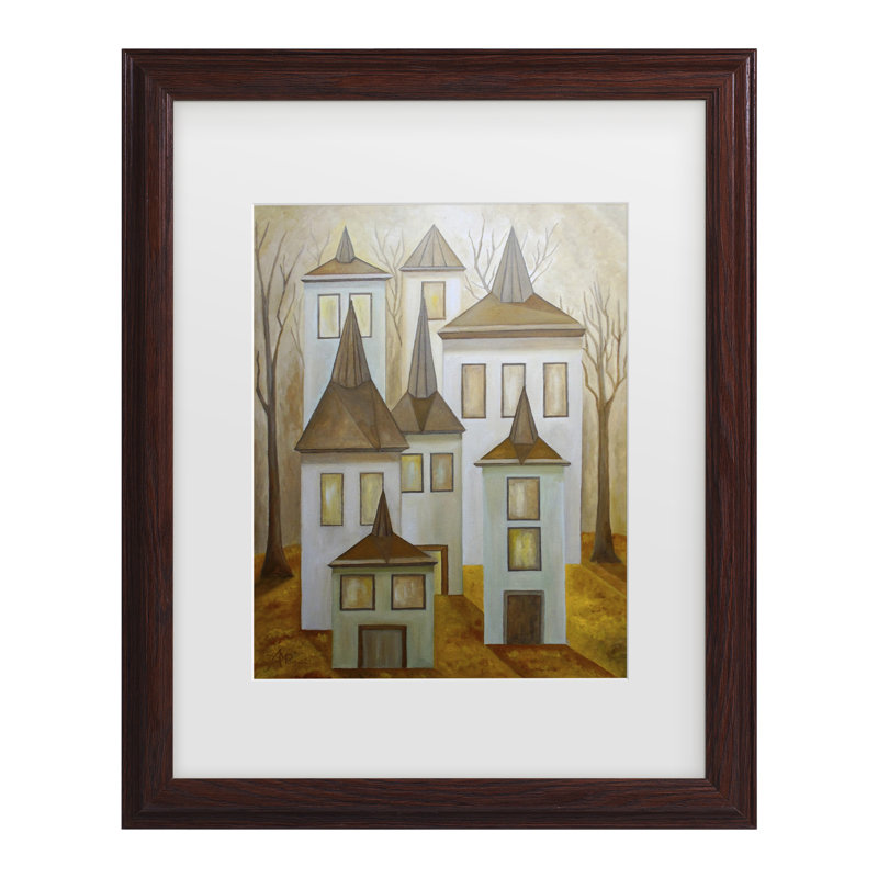 «Bachelor Angeles M. Pomata Light« Where It Always Must Be Matted », art encadré, H 18,75 po x l 22,75 po, Cadre noyer