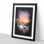Moon Above The Beach Paint Splash - Picture Frame Graphic Art-56922900-56922903