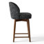 Tabouret de comptoir pivotant rembourré-179091148