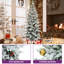 Sapin arctique en pot floqué et illuminé-686238042