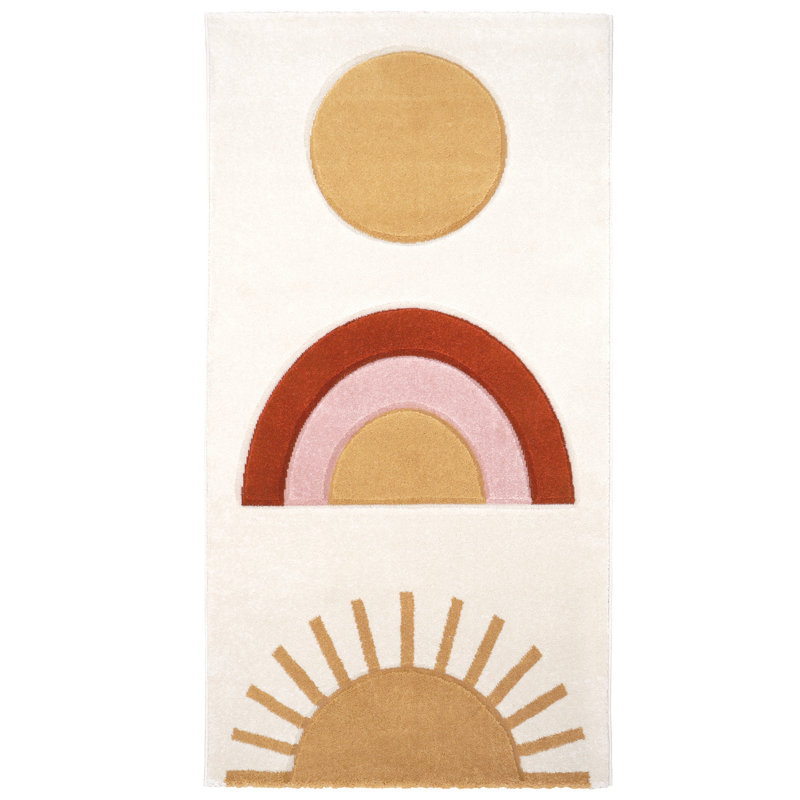 Pumphrey Geometric 80cm X 150cm Area Rug