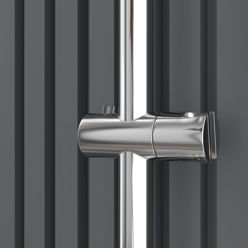 Système de douche complet en chrome
