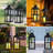 2 Pack Black Metal Grid Lanterns – Hollow Cross-design Decor With Flameless Led Candles, Rustic Hanging/tabletop Lights For Patio, Porch & Farmhouse Home