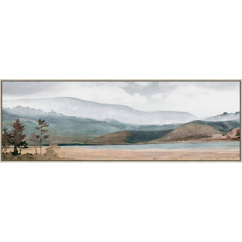 «Teal Lake», art mural sur toile