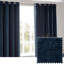 Heavy Chenille Room Darkening Eyelet Curtains-91668140-91668130