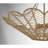 Joslyn 5-Light Chandeliers In Warm Brass And Rope