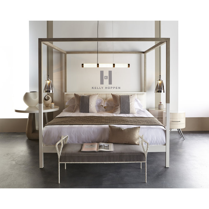 Oakland Linen Canopy Bed, King