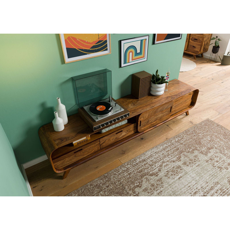 Unfinished TV Stand for TVs up to 88", Tan