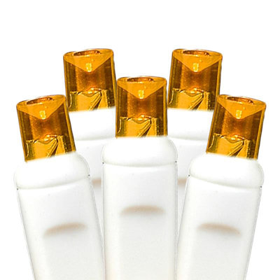 Ensemble de lumières de Noël de qualité commerciale à DEL The Aisle®, 4 pi x 6 pi, vert, fil blanc, 100 lumières