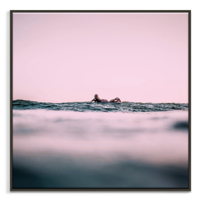 Print on Canvas, Black Floater Frame, 102cm H x 102cm W