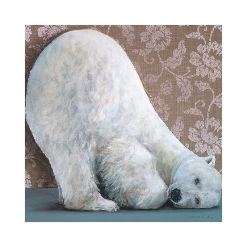 Unbearable by Kamdon Kreations - Wrapped Canvas Painting, 30.48 cm H x 30.48 cm W