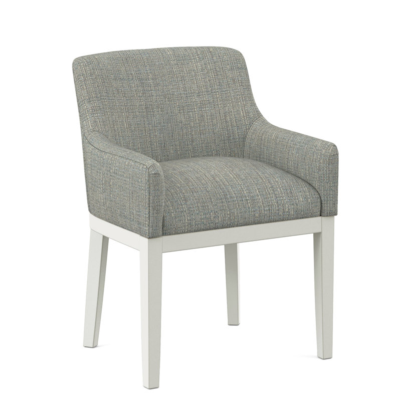 Upholstered Arm Chair, Applause Bravo, White