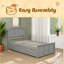 Lit plateforme avec lit gigogne simple, structure de taille simple-1897983428