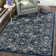 Tapis ivoire / bleu Camile Garden