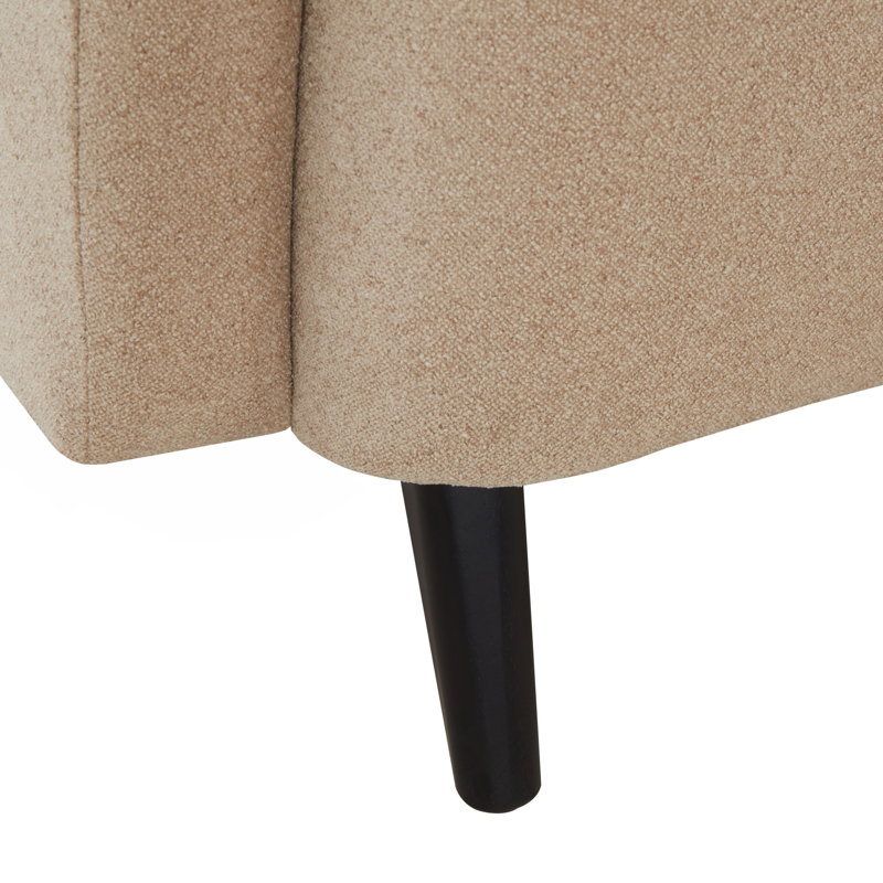 Fauteuil Bowie, Brun clair bouclé
