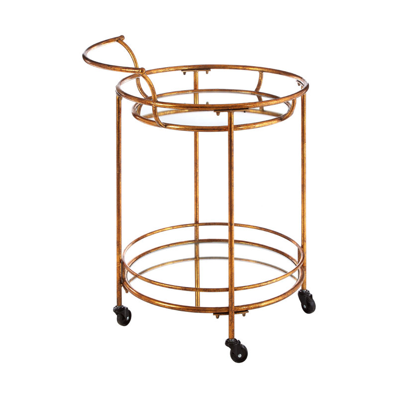 Caille Metal Bar Cart