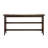 Dark Brown Console Table w/ 4 Stools
