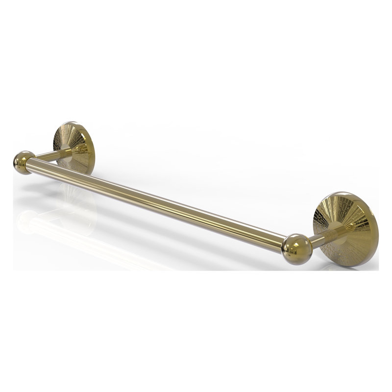 Marchmont Towel Bar, Unlacquered Brass, 3" H x 24" L x 2.5" D