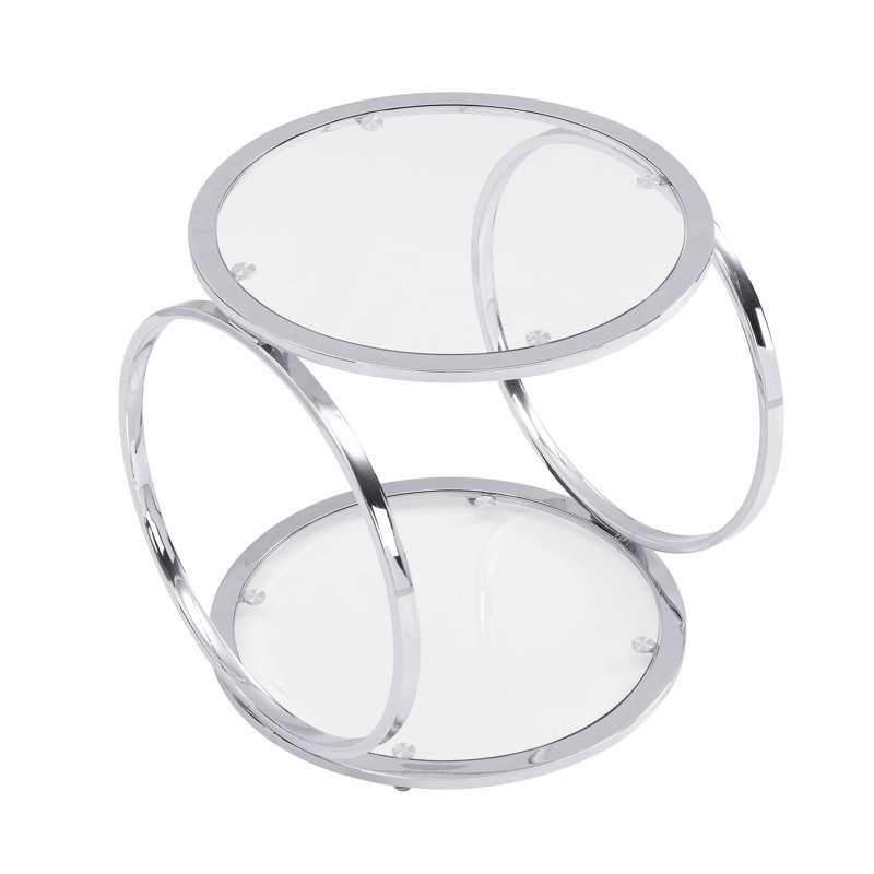 Martee Glass Top 2 Piece Table Set