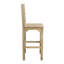 Ensemble de chaises de bar 2 pièces Jenna au fini campagne naturel sur bois massif