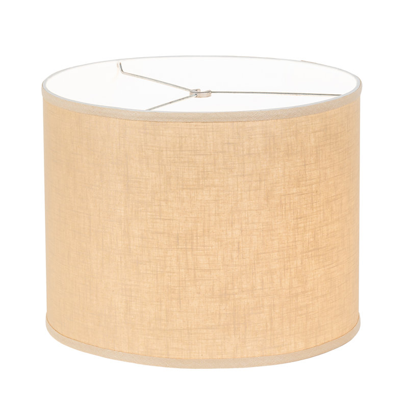 Lamp Shade, Beige, 11" H x 14" W x 14" D