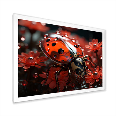 " Red Floral Ladybug Metamorphosis "