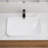 Ceramic Undermount Bathroom Sink 22.05" X 15.36" X 6.7" - White Porcelain Vessel Basin, Seamless Design For Vanity Countertop-125438525
