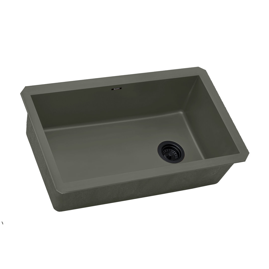 Ruvati 32 x 19 inch epiGranite Undermount Granite Composite Quartz Single Bowl Kitchen Sink Ruvati 